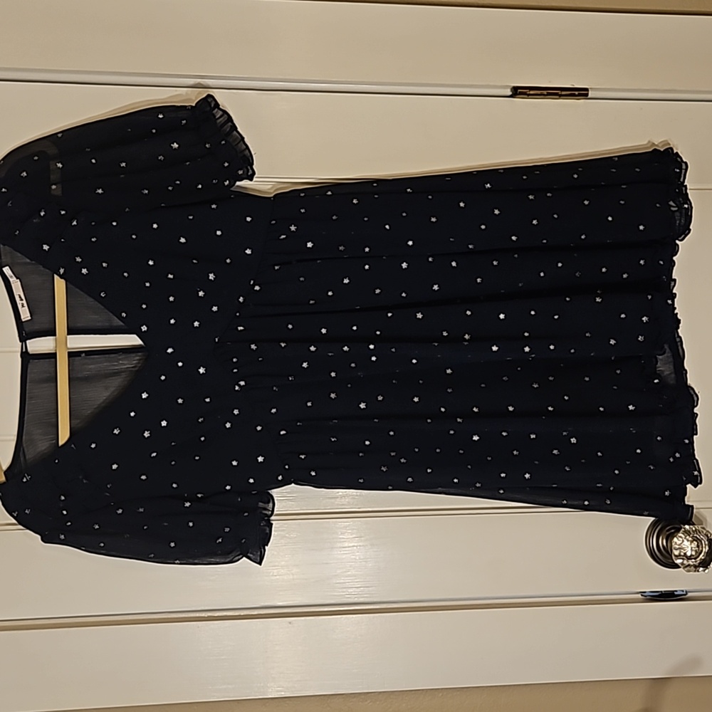 Navy babydoll dress